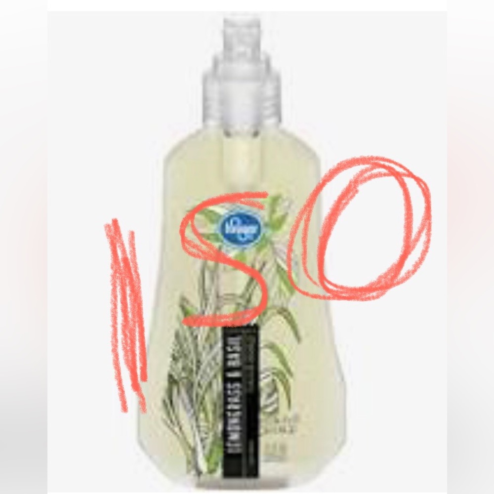 in search of Kroger lemongrass basil soap
